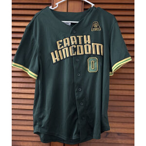 Avatar Earth Kingdom Toph Ba Sing Se Airbender #0 Baseball Jersey Adult Small